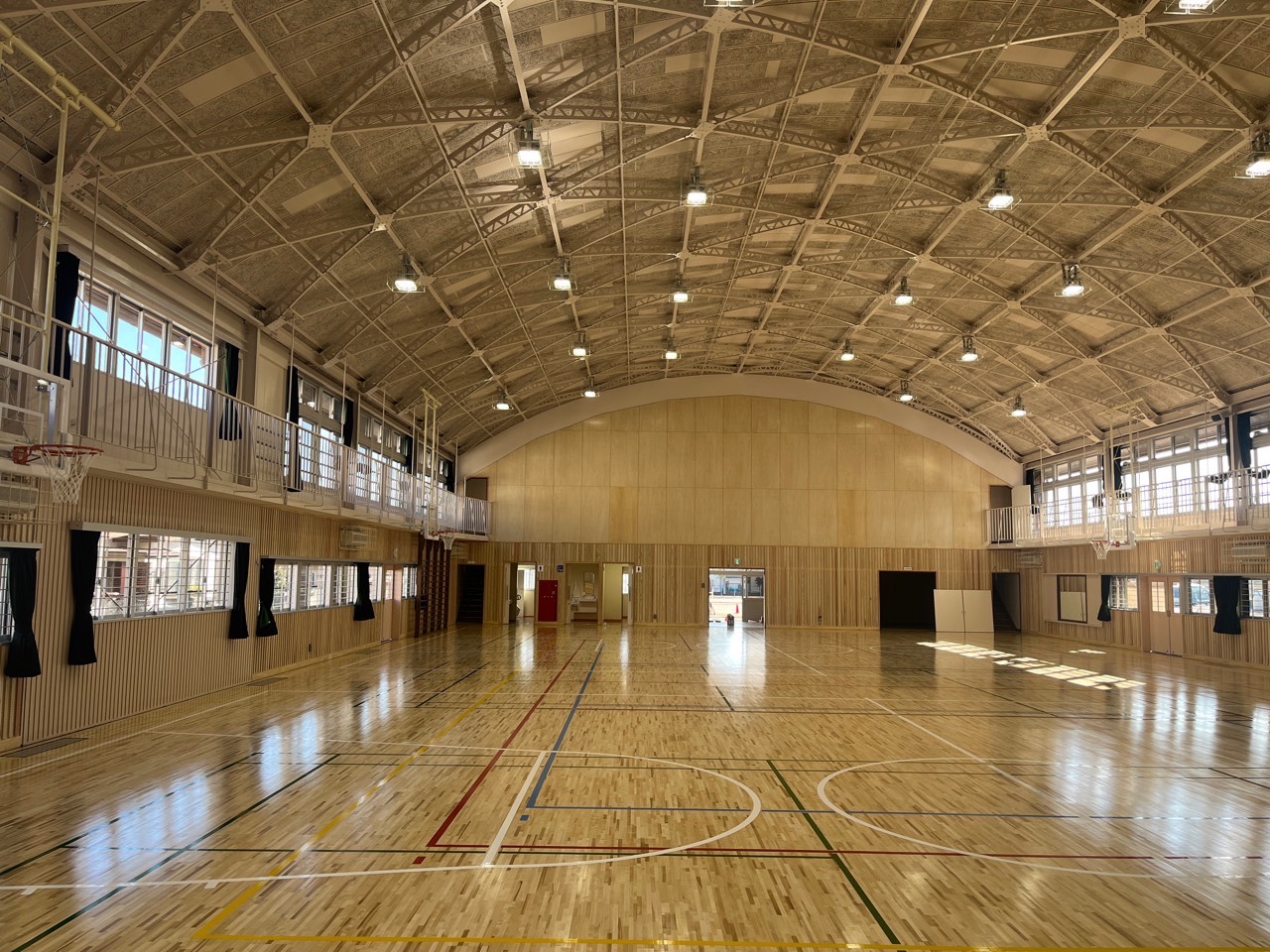 西原小学校屋内運動場長寿命化改修電気設備工事施工写真