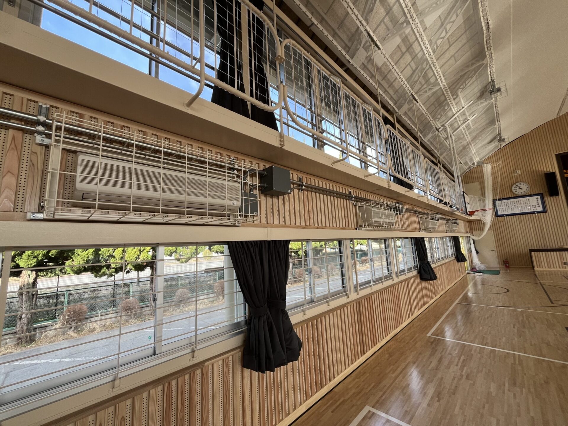 城東小学校屋内運動場長寿命化改修電気設備工事施工写真