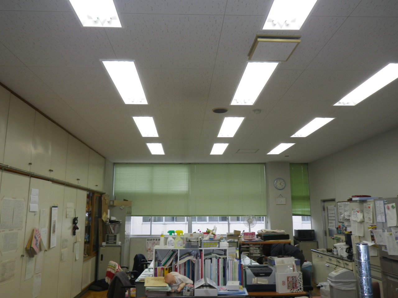 宇都宮白楊高校省エネルギー加速化電気設備工事施工写真