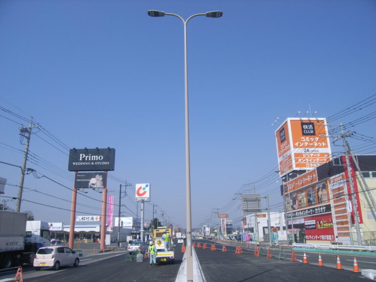 道路照明工事　119号その15（快適道補）イメージ