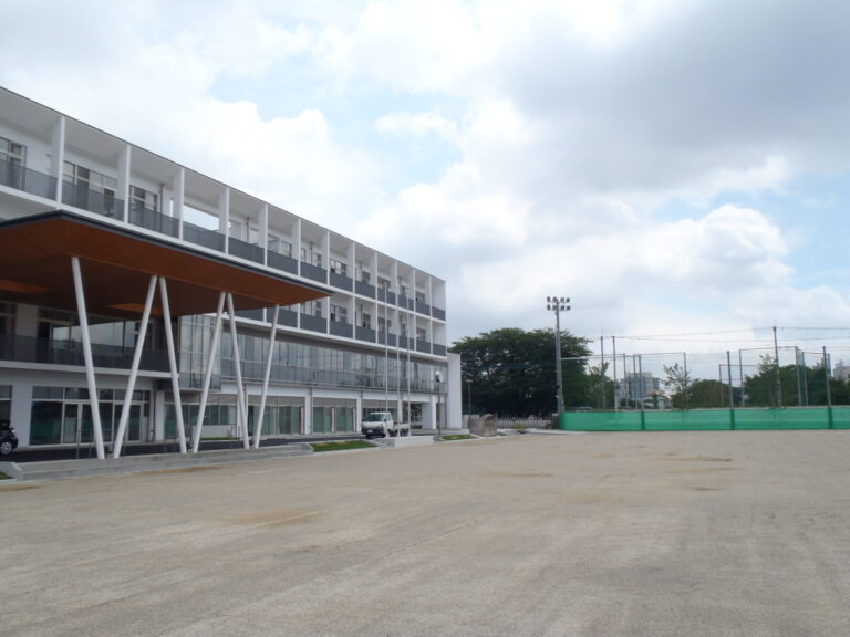 一条中学校夜間照明設備設置工事イメージ