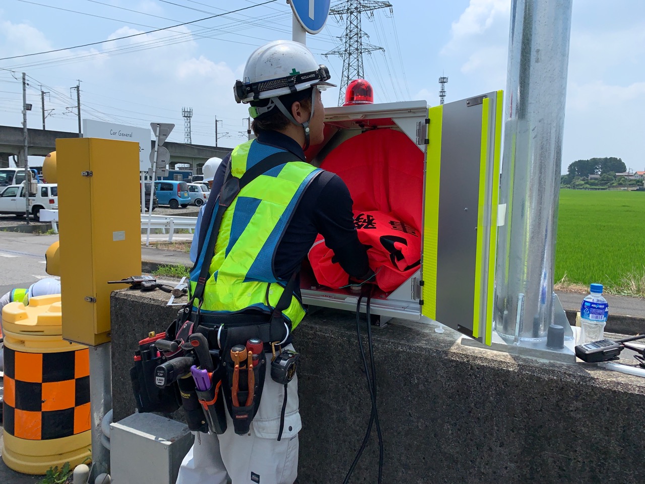 遮断機設置工事121号その3(緊減災保)施工写真